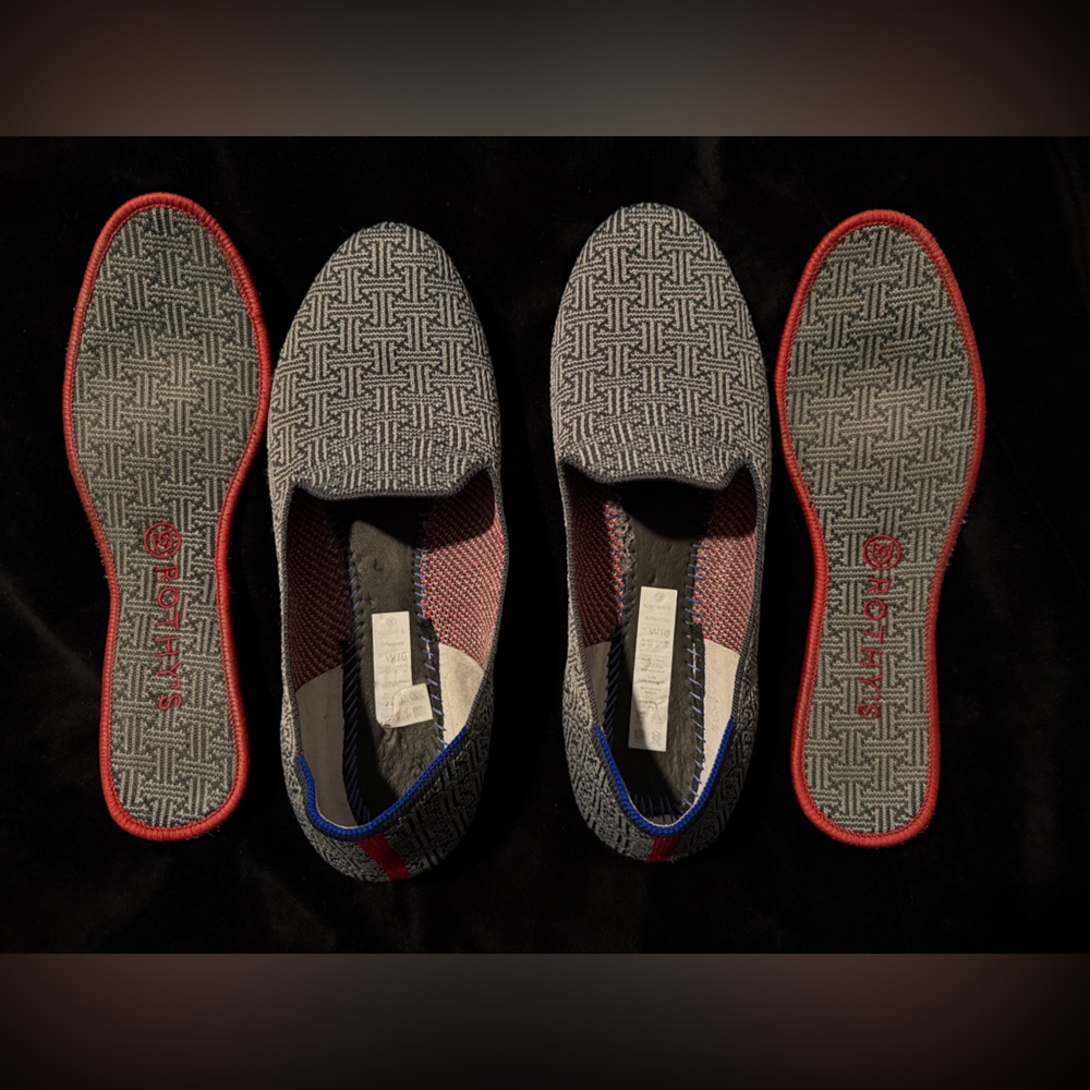 Rothy's Charcoal Grid Retired Pattern Loafers - image 2